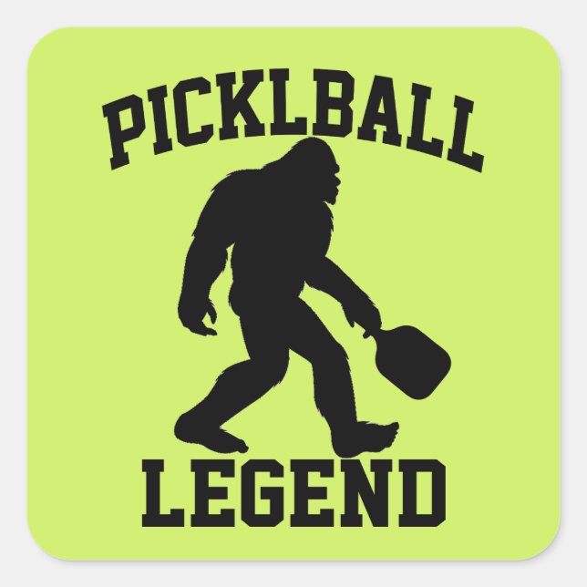 Adesivo Quadrado Legenda De Pickleball Engraçado (Frente)