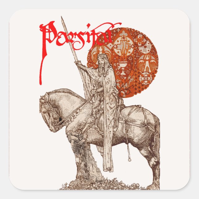 ADESIVO QUADRADO LEGENDA PERCEVAL /QUEST DO BRANCO VERMELHO (Frente)