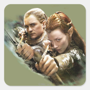 Adesivo Quadrado LEGOLAS GREENLEAF™ e TAURIEL™ Graphic