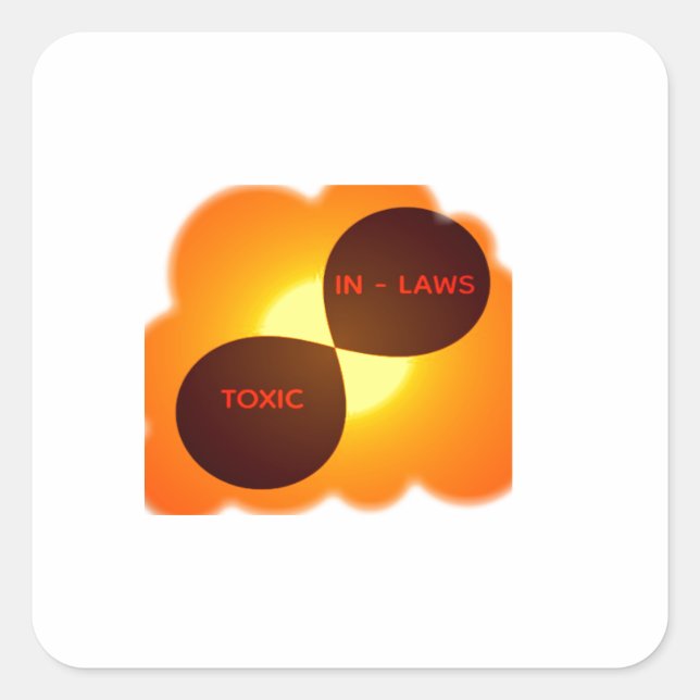 Adesivo Quadrado Leis Tóxicas (Frente)