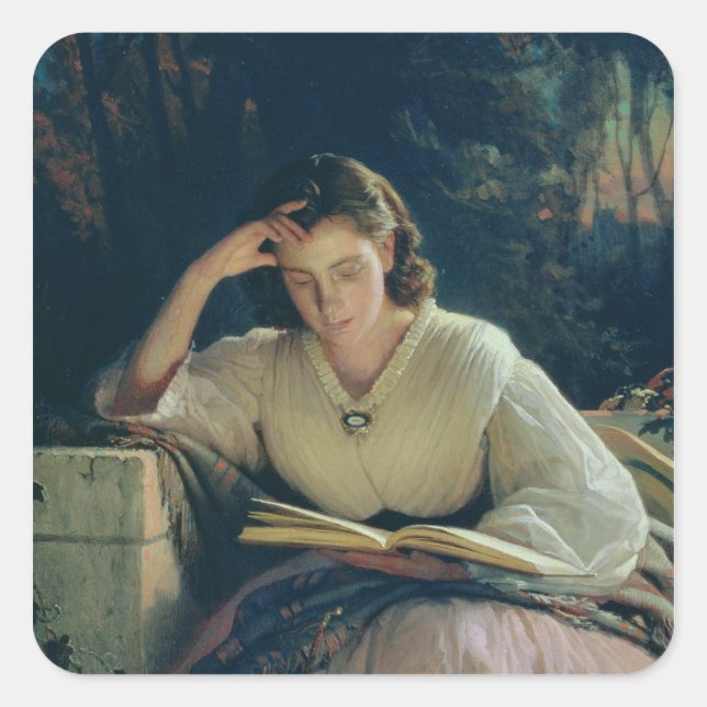 Adesivo Quadrado Leitura, 1863 (Frente)