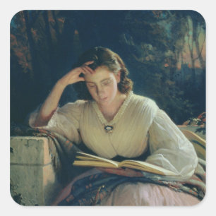 Adesivo Quadrado Leitura, 1863