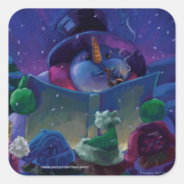 Adesivo Quadrado Leitura de Tempo Inteiro (Frente)