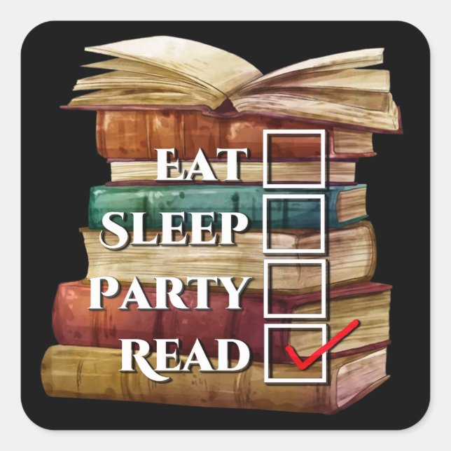 Adesivo Quadrado Leitura Primeira (Frente)