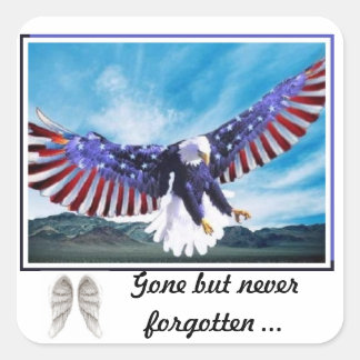 Adesivo Quadrado Lembrando os que perdemos