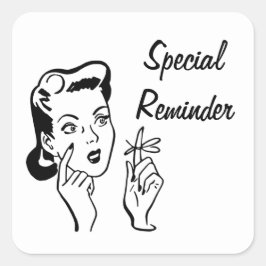 Adesivo Quadrado Lembretes do Calender & Day Planner