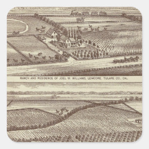 Adesivo Quadrado Lemoore, ranchos de Armona