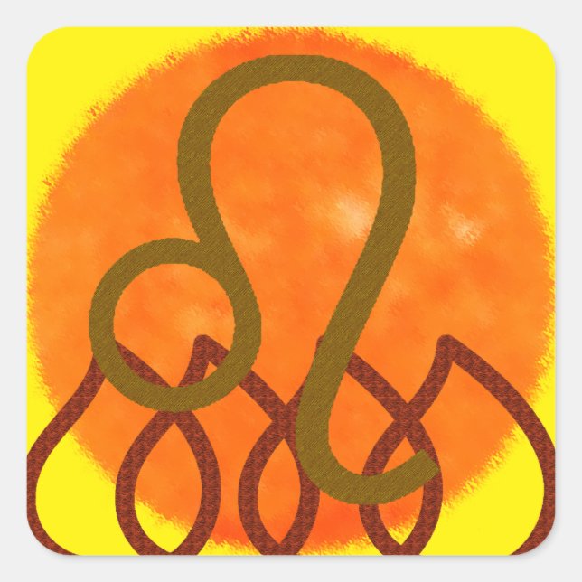 Adesivo Quadrado Leo (Frente)