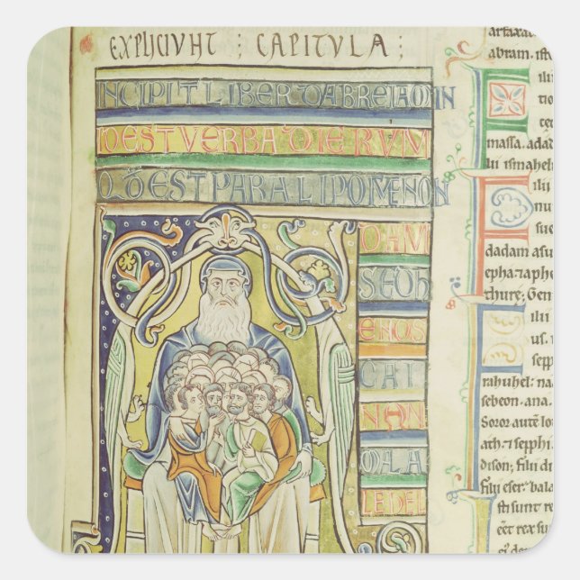 Adesivo Quadrado Letra "A" histórica que representa as gerações (Frente)