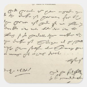 Adesivo Quadrado Letra do senhor Francis Drake