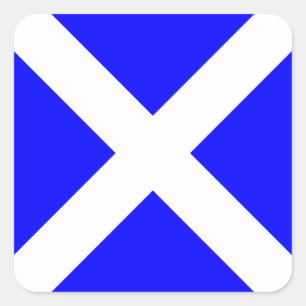 Adesivo Quadrado Letra náutica M do sinal da bandeira (Mike)