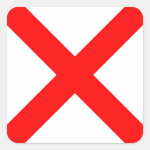 Adesivo Quadrado Letra náutica V do sinal da bandeira (vencedor)