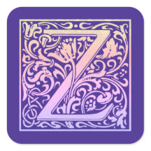 Letra Z Colorida Gradiente da Primeira Letra Vinta