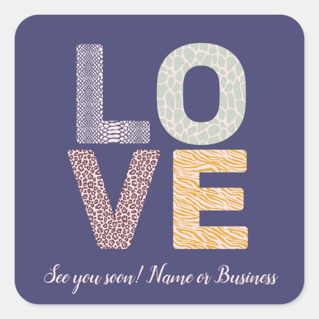 Adesivo Quadrado Letras de Fotografias Personalizáveis do Tema do N (Frente)