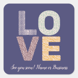 Adesivo Quadrado Letras de Fotografias Personalizáveis do Tema do N