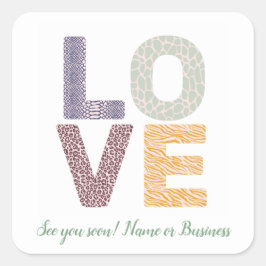 Adesivo Quadrado Letras de Fotografias Personalizáveis do Tema do N