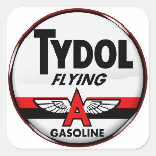 Adesivo Quadrado Letreiro Tydol Flying Gasoline versão Cristal