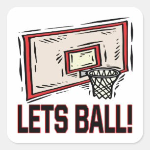 Adesivo Quadrado Lets Ball
