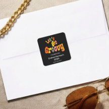 Let's Get Groovy 60th Birthday Party Envelope Seal