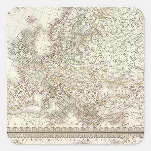 Adesivo Quadrado L'Europe 1789, 1813