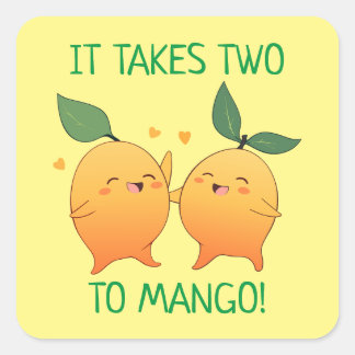 Adesivo Quadrado Leva Dois Para Mango