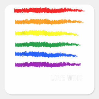 Adesivo Quadrado LGBT Orgulho gay Lésbica Transgênero Bissexual
