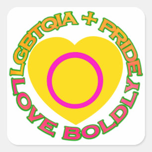 Adesivo Quadrado lgbtqia