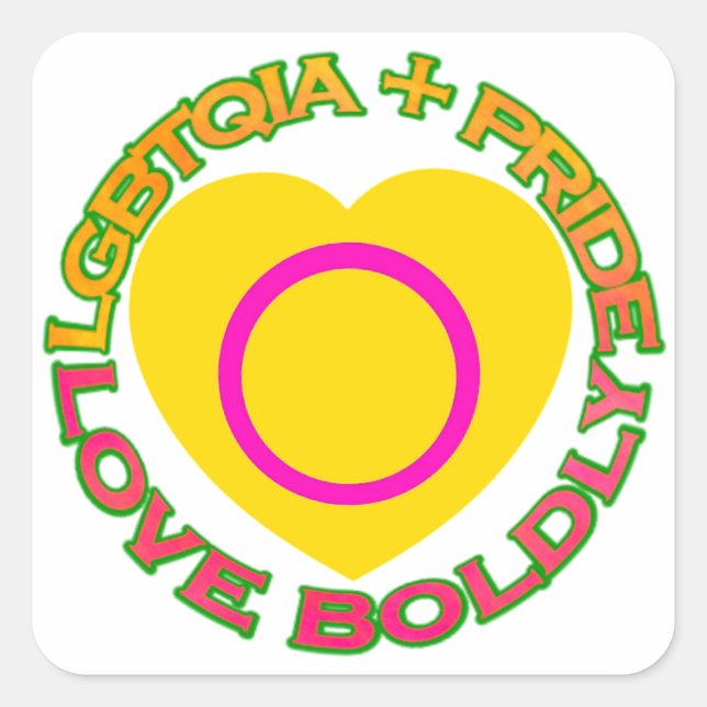 Adesivo Quadrado lgbtqia (Frente)
