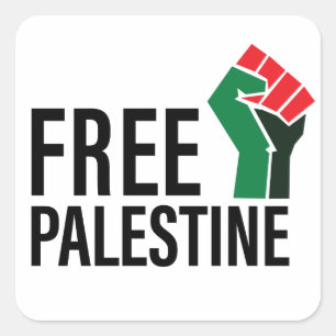 Adesivo Quadrado Liberdade da Palestina, Solidariedade à Palestina