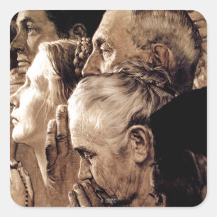 Adesivo Quadrado Liberdade de Culto