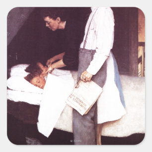 Adesivo Quadrado Liberdade do Medo