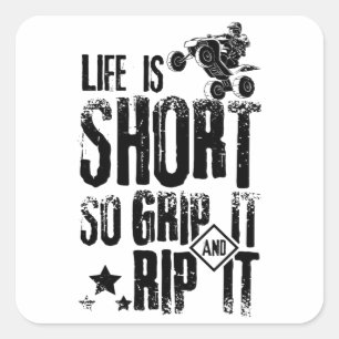 Adesivo Quadrado Life Atv Quad