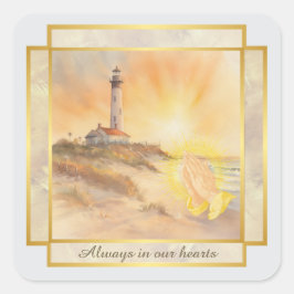Adesivo Quadrado Lighthouse Sympathy Matching Envelope Seals