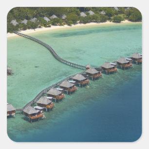 Adesivo Quadrado Likuliku Lagoon Resort, Ilha Malolo, Fiji