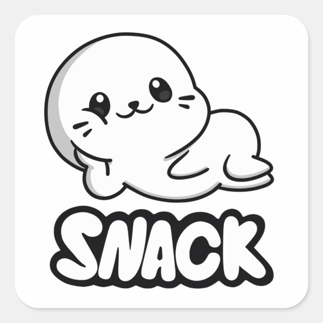 Adesivo Quadrado Lil Sappys Snack Sticker (Frente)