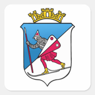 Adesivo Quadrado Lillehammer, Casaco de armas Heraldry