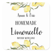 Limoncello Caseiro Casamento Moderno Elegante