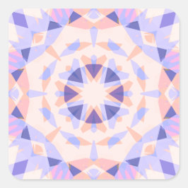 Adesivo Quadrado Linda Festa Cor-de-Rosa Roxa Menina Magia da Estre