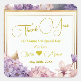 Adesivo Quadrado Linda Lavanda Vineyard | Foto Obrigado