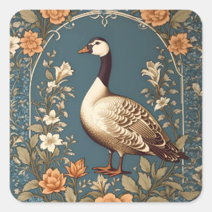 Adesivo Quadrado Linda Vintage Goose William Morris Inspirou