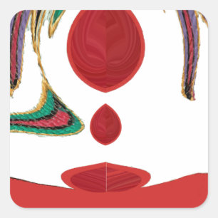 Adesivo Quadrado Lindas Cores de Textura Vermelha, Branca, Roxo, Ve