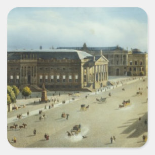 Adesivo Quadrado Linden do arsenal, c.1855 do antro de Unter