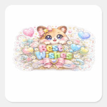 Lindo Kawaii Desejos Felicidades Gato Pastel Rosa 