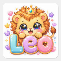 Lindo Nome de Leão Kawaii Pastel Rosa Coroa Brilho