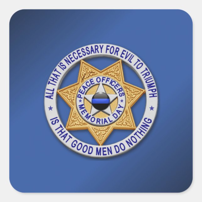 Adesivo Quadrado Linha Azul Fino (Frente)