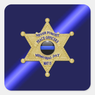 Adesivo Quadrado Linha Azul Fino