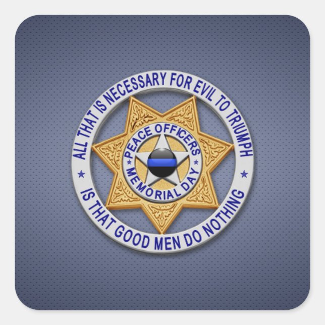 Adesivo Quadrado Linha Azul Fino (Frente)