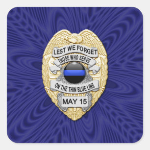 Adesivo Quadrado Linha Azul Fino One-of-a-Kind