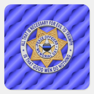 Adesivo Quadrado Linha Azul Fino One-of-a-Kind