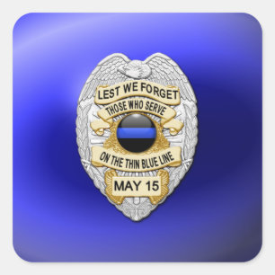 Adesivo Quadrado Linha Azul Fino One-of-a-Kind